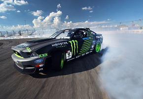 gt, tuning, Ford, clouds, drift, competition, smoke, sportcar, mustang