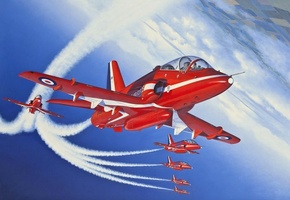 -, , red arrows, bae hawk 1, 