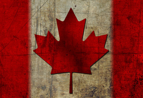 Канада, флаг, flag, canada, кленовый лист