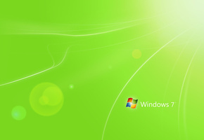 windows 7, свет, минимализм, цвет, Hi-tech, green, зеленый, полоски