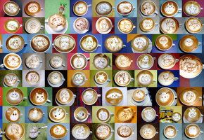 , , -, , coffee-art
