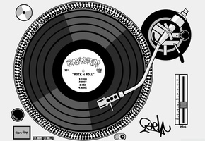 record, Dj, black &amp; white, , , dj 