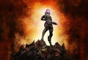 , reapers, , tali, , Mass effect 3, , fan art