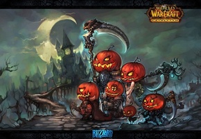 game wallpapers, cataclysm, art, , wow, World of warcraft, halloween, pumpkins
