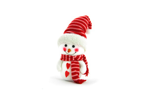new year, , scarf, snowman, background, Holidays, hearts, christmas