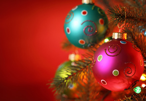 new year, light balls, christmas decoration, ornament, Merry christmas, christmas tree