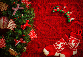 winter, ribbon, Christmas tree, merry christmas, happy new year, holiday, christmas, decoration