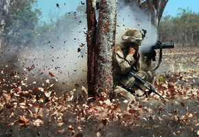 The leaf blower, marine corps, military