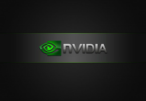 Logo, nvidia, black, green