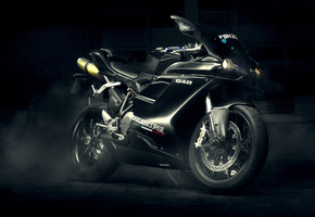 Ducati, evo, спортивный мотоцикл, black, 848