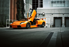 , front, , murcielago, orange, Lamborghini