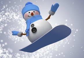 snowman, winter, снегови, Рождество, snow, новый год
