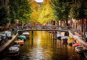 мост, нидерланды, амстердам, Amsterdam, город, nederland