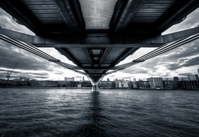 англия, england, Millennium bridge, лондон, thames, river, london