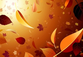 обои, свет, листопад, осень, клен, Листья