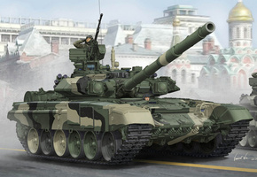 125-мм, Арт, т-90а, российский, калибр, обт, танк