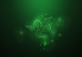 green, desktop wallpaper, razer, Hi-tech, logo