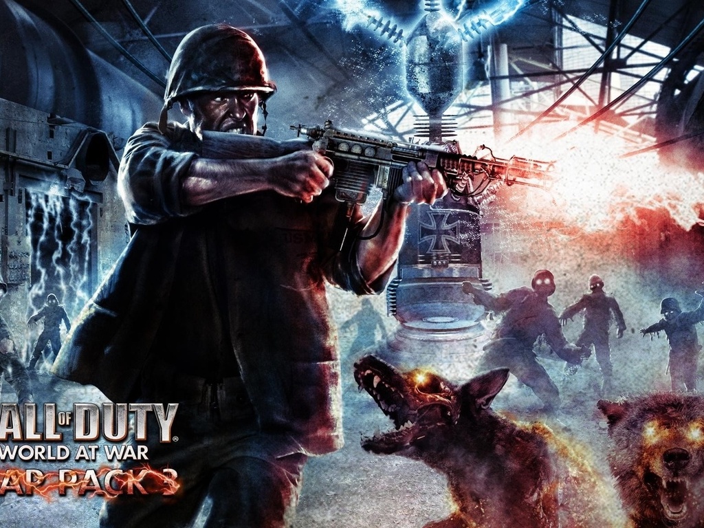 all of duty, world at war, nazi zombies, , 