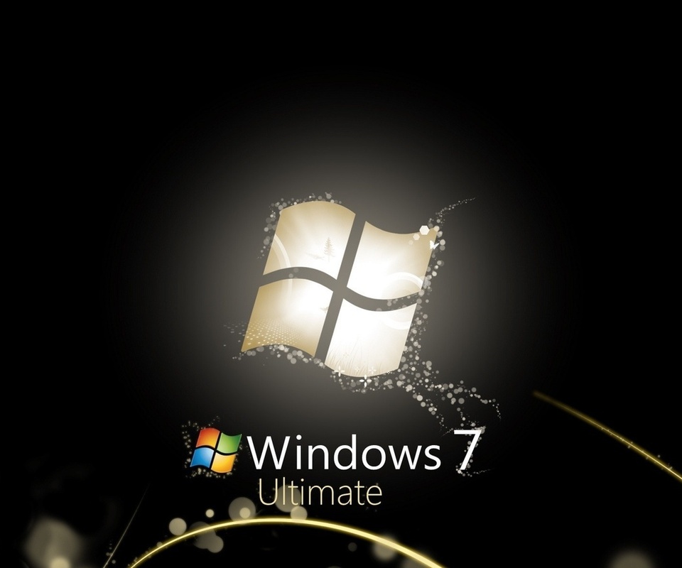 windows seven 7, style, 3d, black, , , 