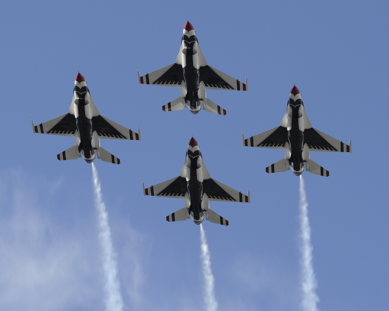 , thunderbirds, usaf,  , , , ,  , , f-16, fighting falcon, , , diamond, , , , , , 