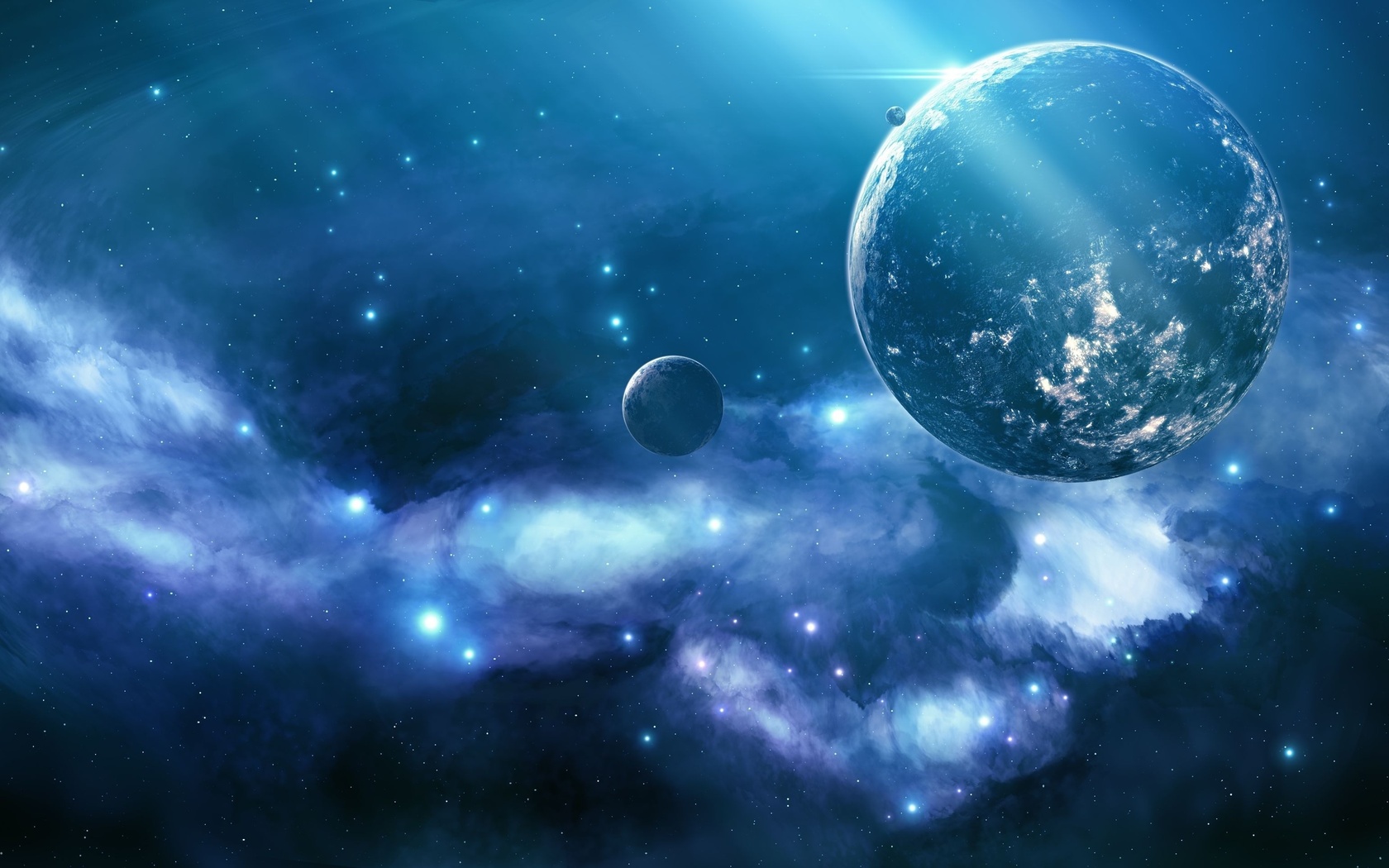 unknown planet, , , , , Blue nebula, , , ,  , , , , 