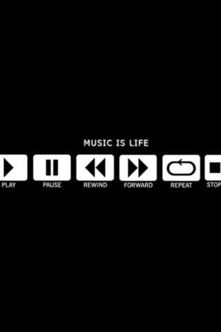 Music, is, life, play, pause, rewind, forward, repeat, stop, eject, , , , ,  