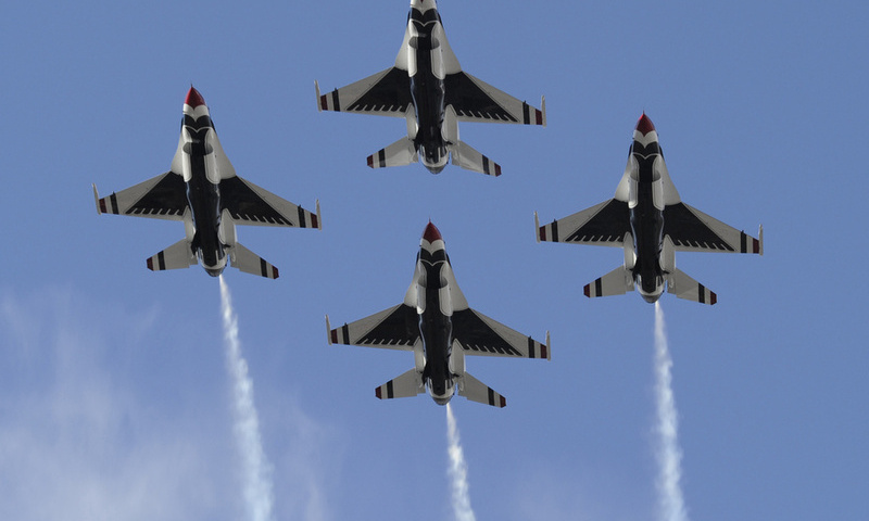 , thunderbirds, usaf,  , , , ,  , , f-16, fighting falcon, , , diamond, , , , , , 