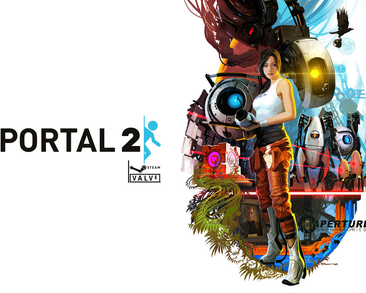 portal 2, half-life, chell, glados, , , aperture, , ,  , ,, , , , -