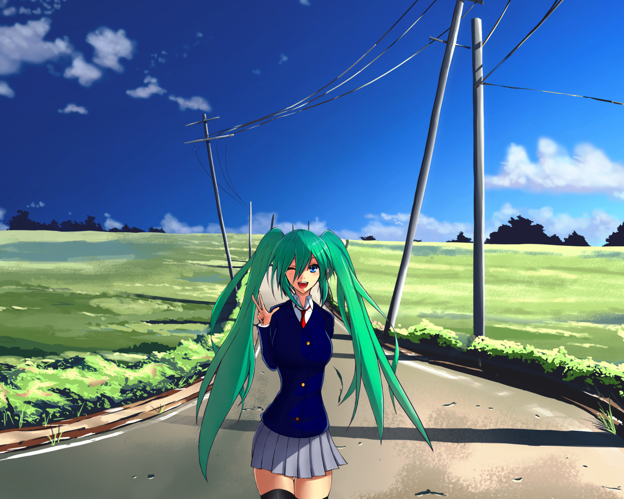 , Hatsune miku, , , vocaloid, , , , , , , ,, , 