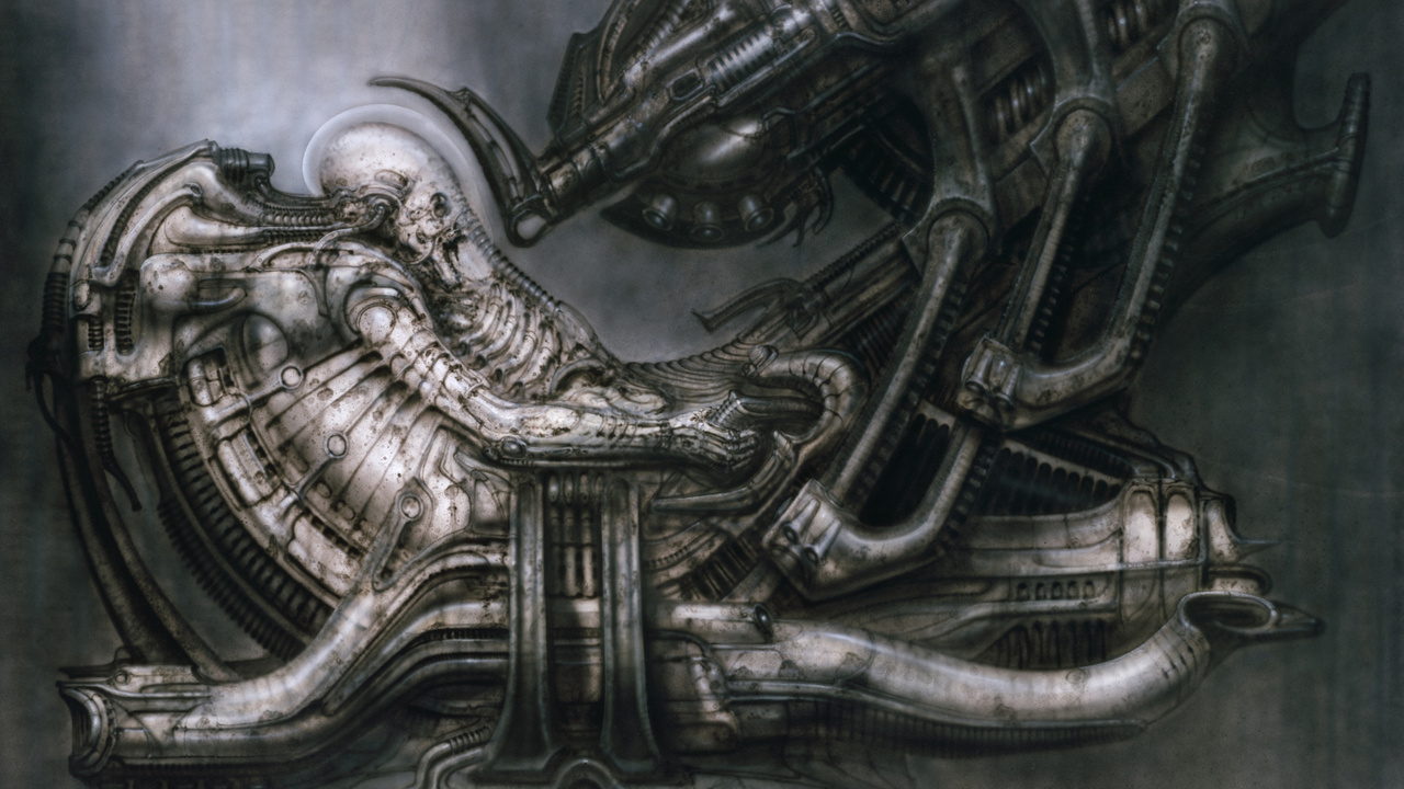 h.r.giger, space jockey, pilot, alien, ,  , , , , , biomechanic, 