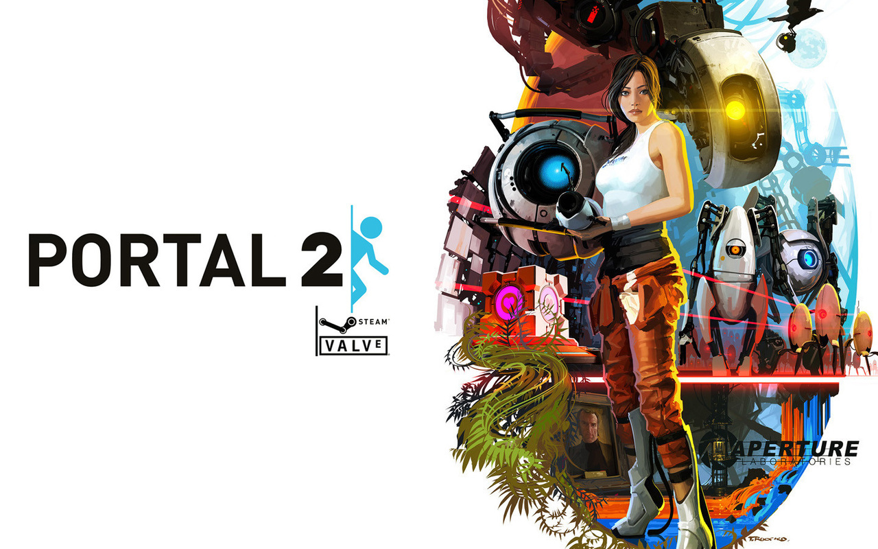 portal 2, half-life, chell, glados, , , aperture, , ,  , ,, , , , -