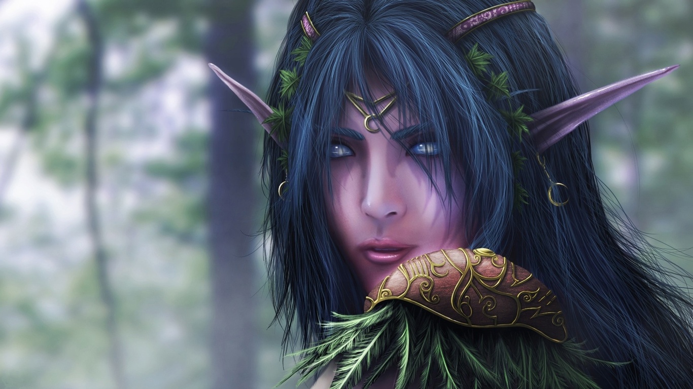 fantasy, night elf, warcraft, , , , , , , , 