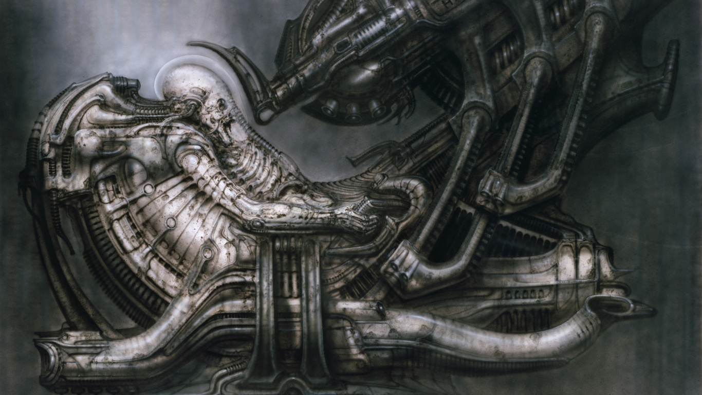 h.r.giger, space jockey, pilot, alien, ,  , , , , , biomechanic, 