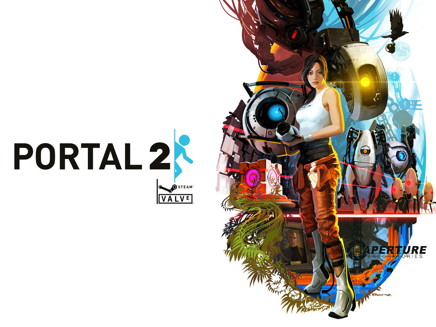 portal 2, half-life, chell, glados, , , aperture, , ,  , ,, , , , -