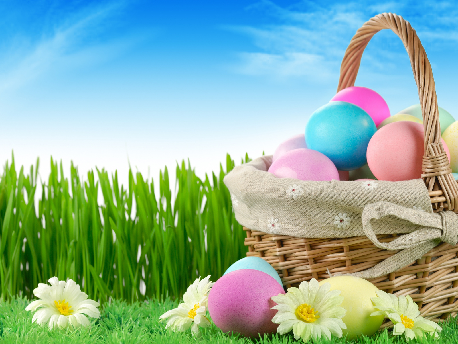 flowers, nature, grass, sky, easter, Holiday, eggs, , , , , , , 