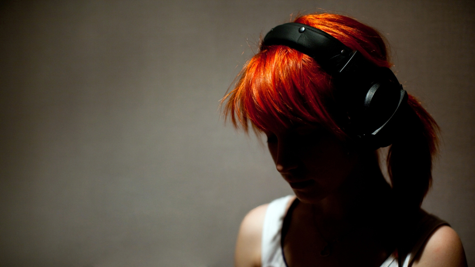 headphones, Hayley williams, girl, , rude, , 