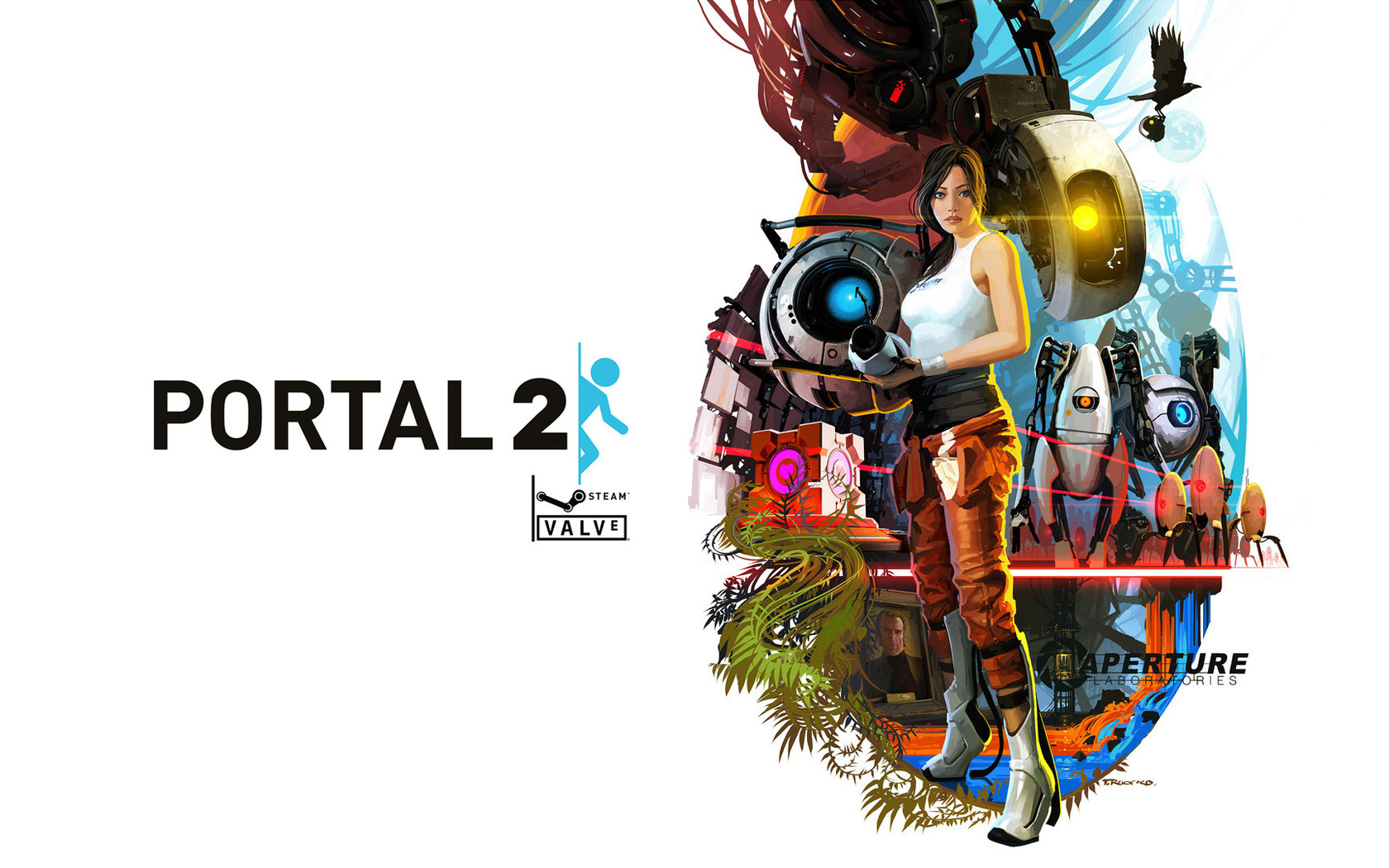 portal 2, half-life, chell, glados, , , aperture, , ,  , ,, , , , -