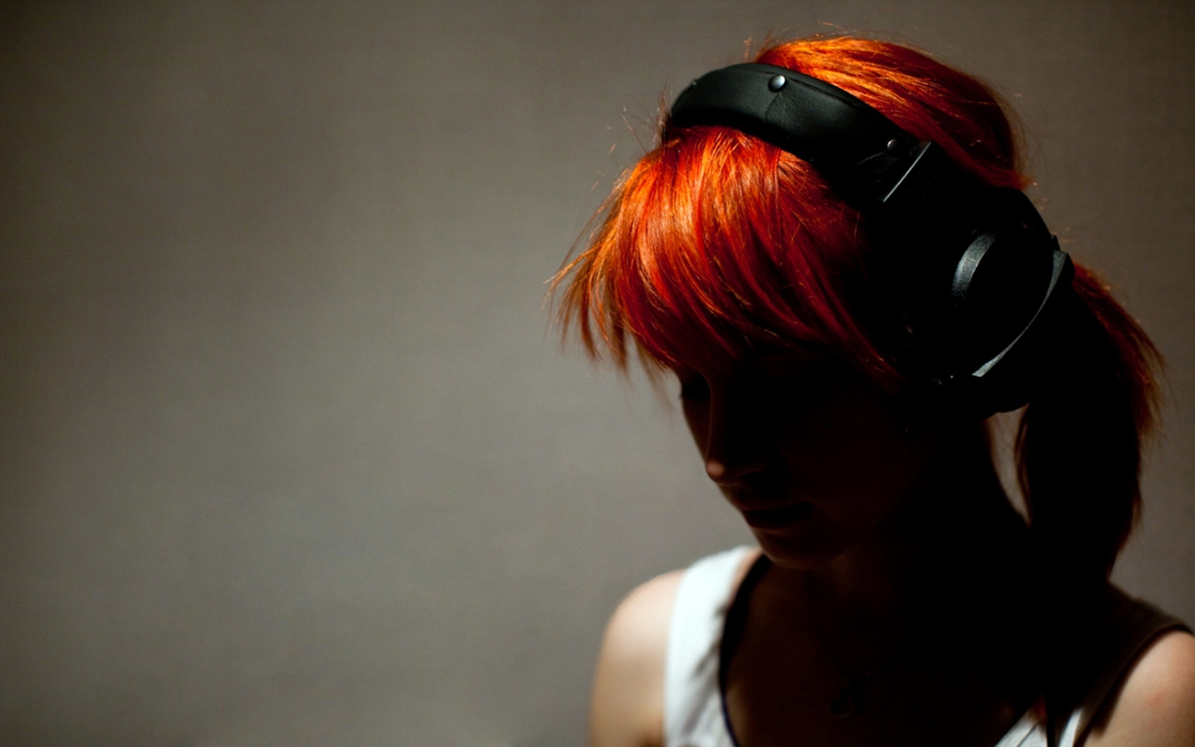 headphones, Hayley williams, girl, , rude, , 