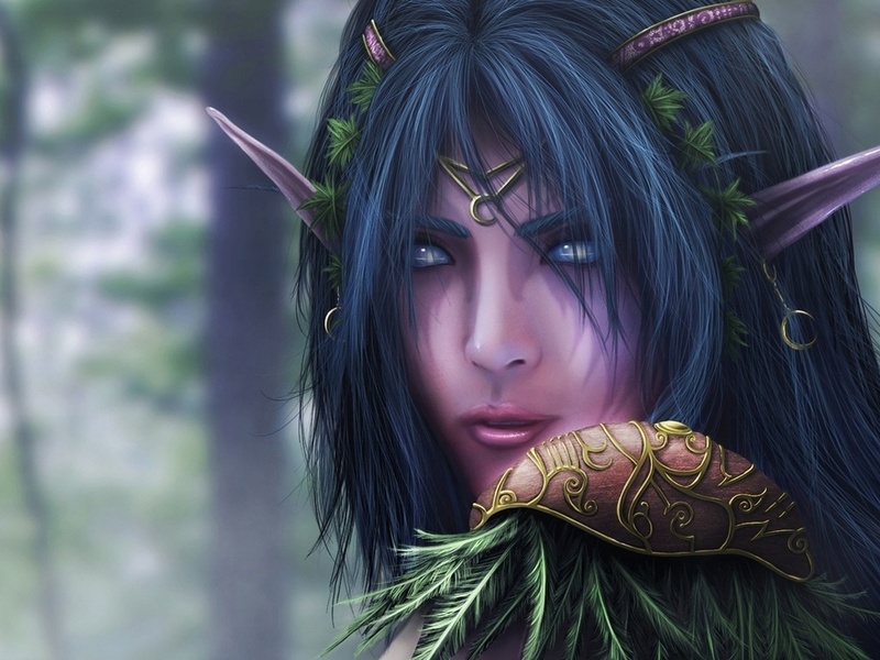 fantasy, night elf, warcraft, , , , , , , , 