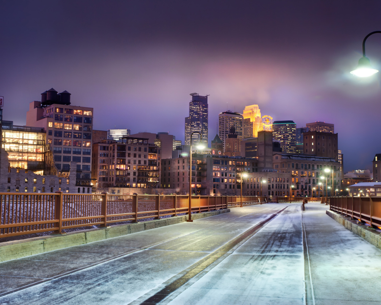 , minneapolis, winter, snow, minnesota, United states, skyline at night