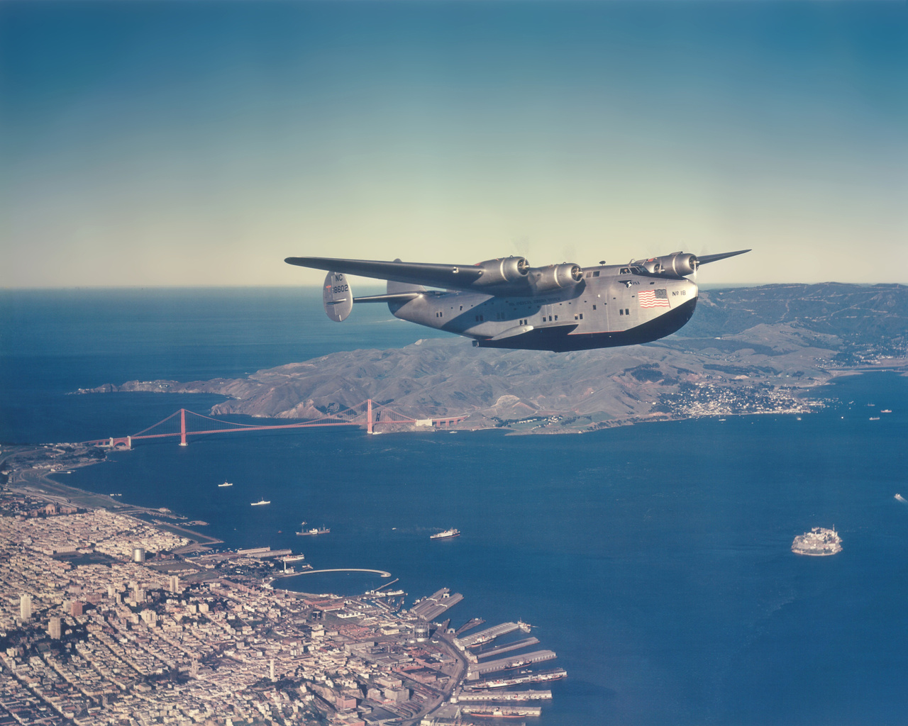 golden gate, san francisco, Pan american airways