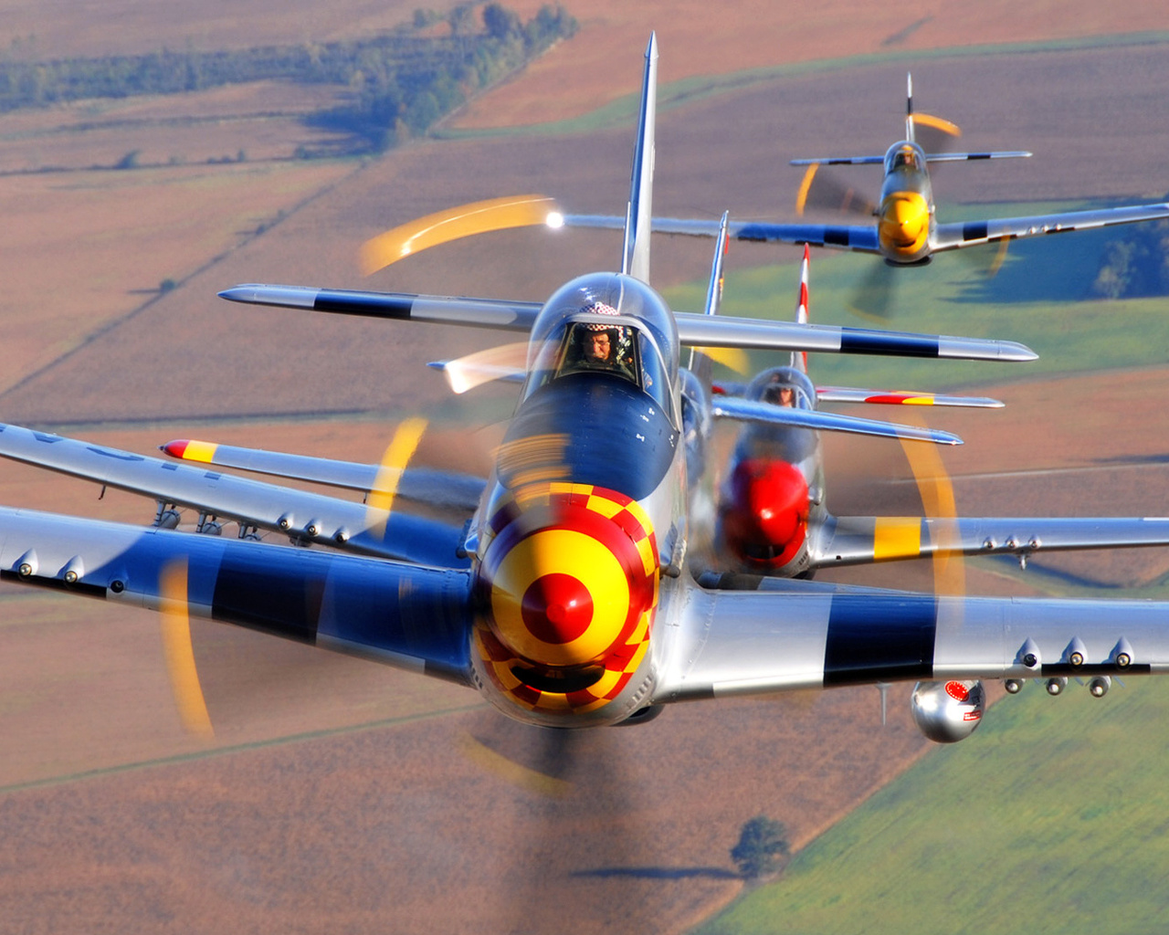 , , P-51 mustangs