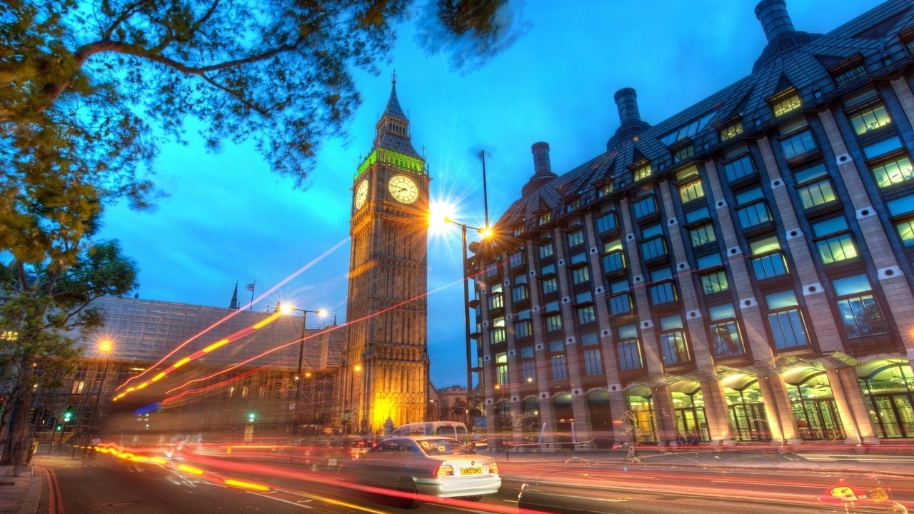 , , london, , Big ben at dusk, 