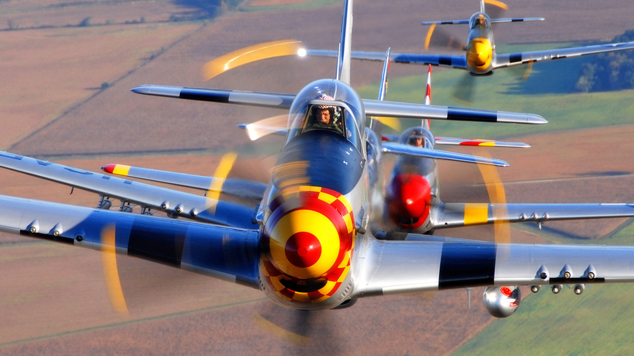 , , P-51 mustangs