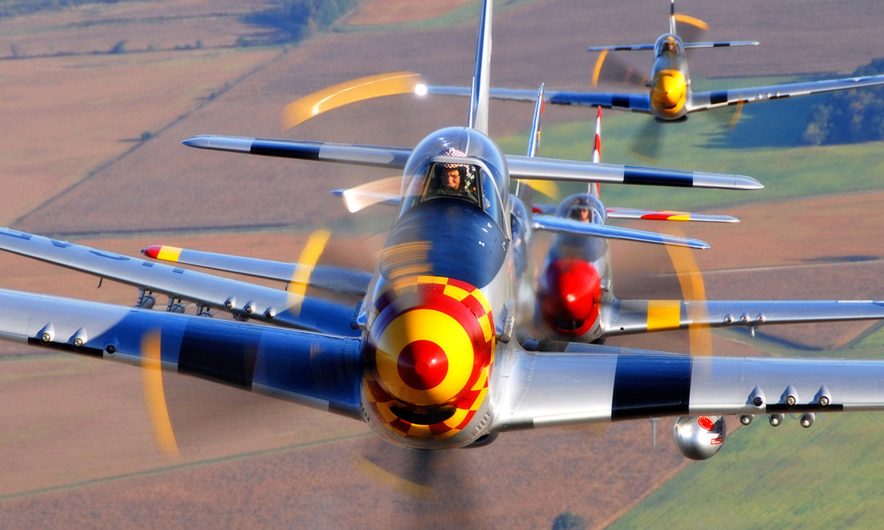 , , P-51 mustangs