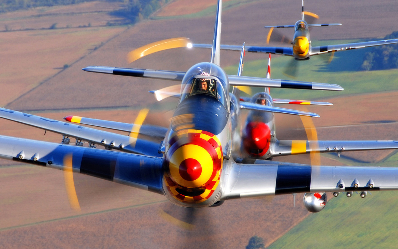 , , P-51 mustangs