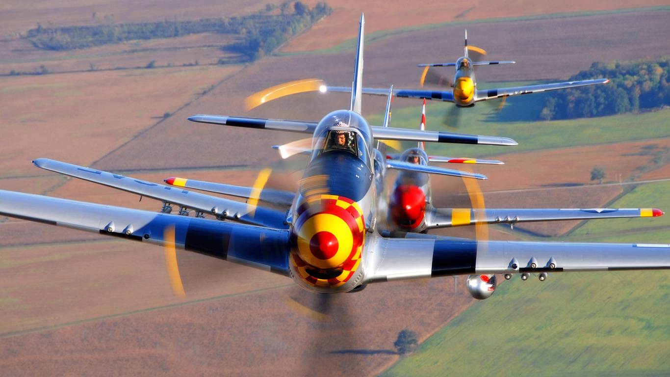 , , P-51 mustangs