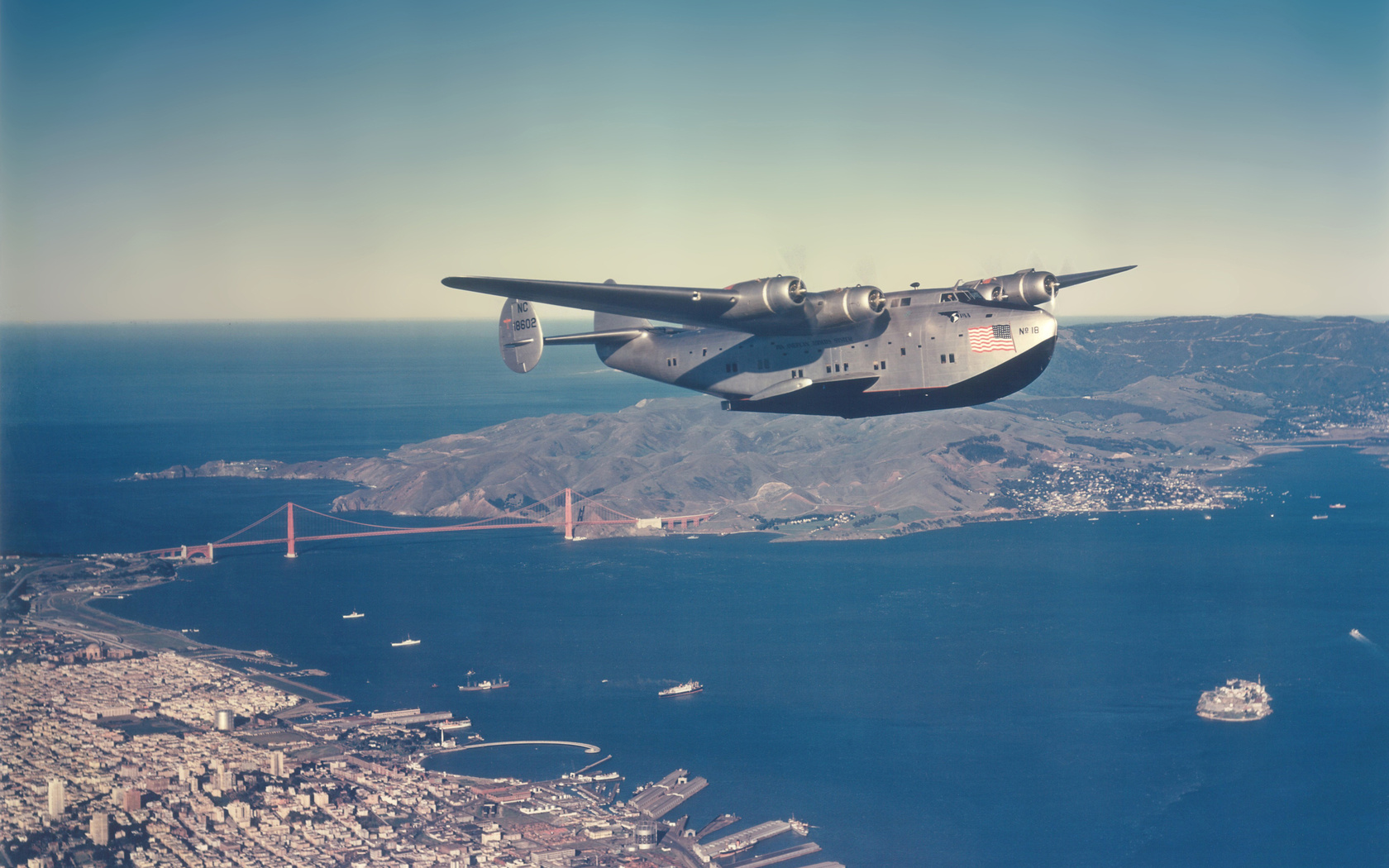 golden gate, san francisco, Pan american airways