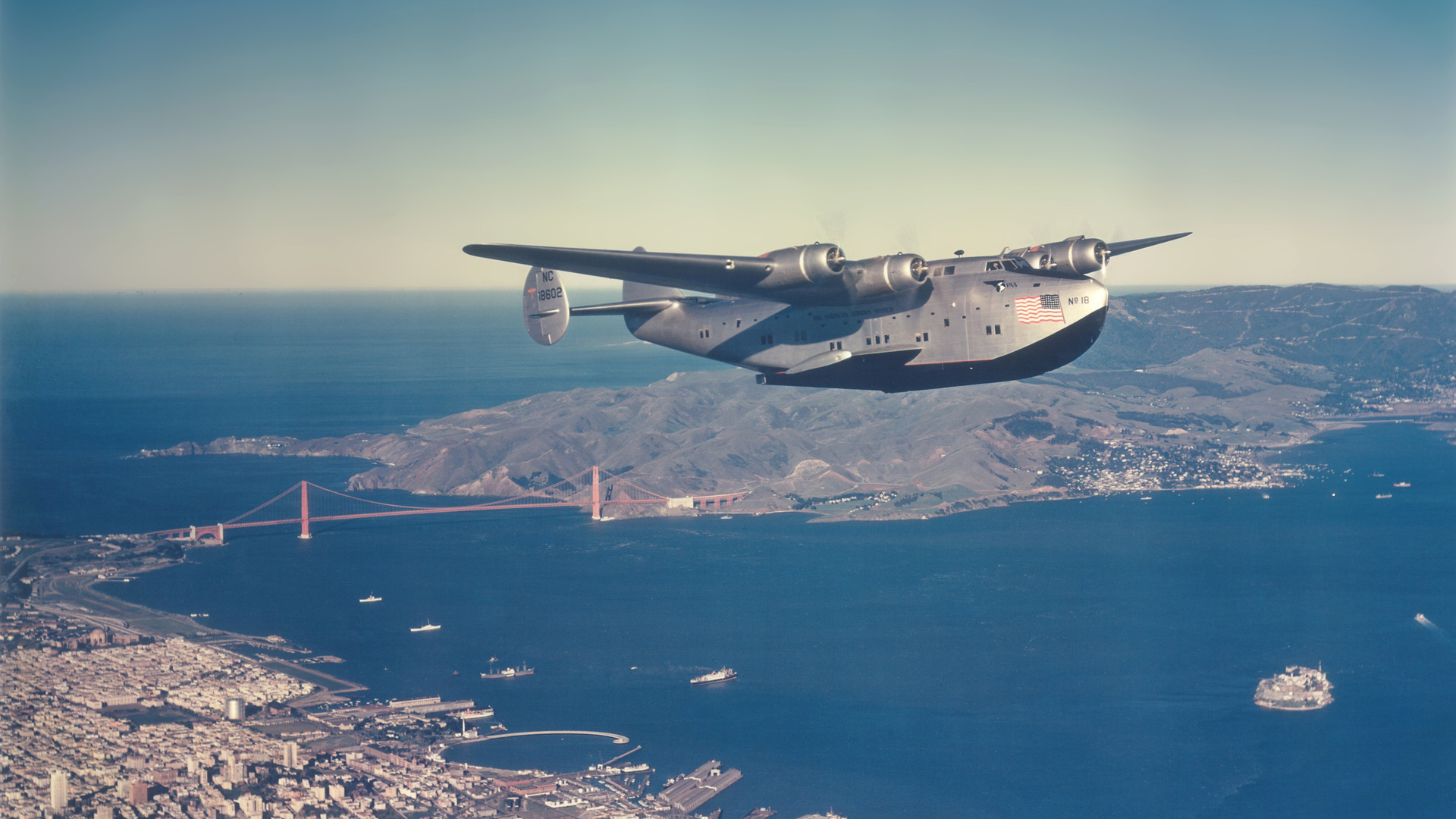 golden gate, san francisco, Pan american airways