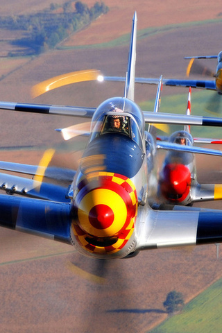 , , P-51 mustangs